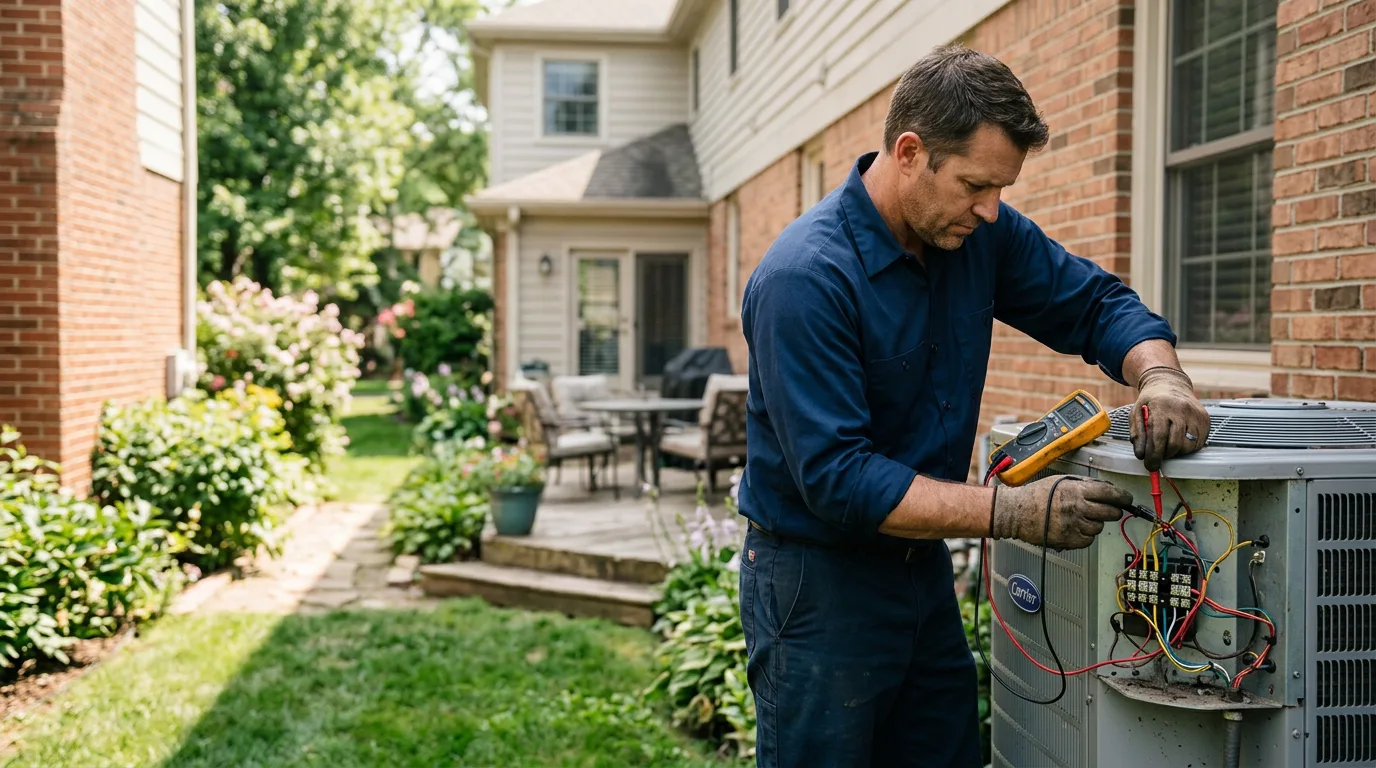 HVAC technician working near Brush, CO